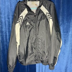 Adidas Men's Black and White Jacket